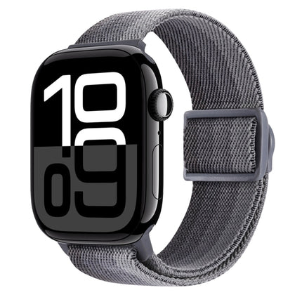 Carbon Fiber Texture Snap Buckle Nylon Watch Band, For Apple Watch Series 10 46mm, For Apple Watch Series 10 42mm, For Apple Watch SE 2023 44mm