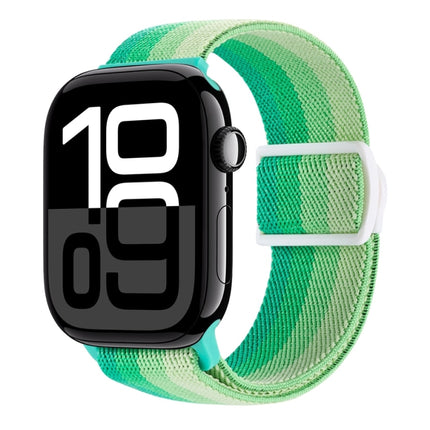 Carbon Fiber Texture Snap Buckle Nylon Watch Band, For Apple Watch Series 10 46mm, For Apple Watch Series 10 42mm, For Apple Watch SE 2023 44mm