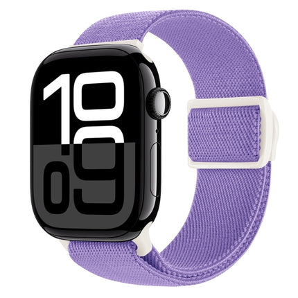 Carbon Fiber Texture Snap Buckle Nylon Watch Band, For Apple Watch Series 10 46mm, For Apple Watch Series 10 42mm, For Apple Watch SE 2023 44mm