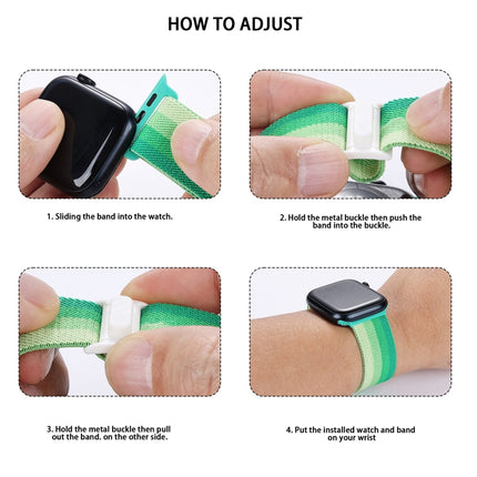 Carbon Fiber Texture Snap Buckle Nylon Watch Band, For Apple Watch SE 2023 40mm, For Apple Watch Ultra 2 49mm, For Apple Watch Series 9 45mm