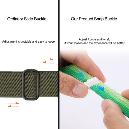 Carbon Fiber Texture Snap Buckle Nylon Watch Band, For Apple Watch SE 44mm, For Apple Watch Series 6 40mm, For Apple Watch Series 6 44mm