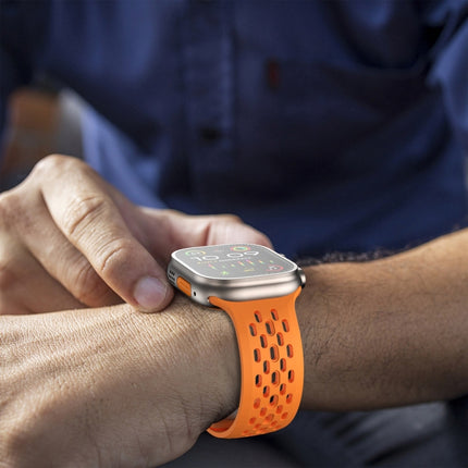 Oval Holes Fluororubber Watch Band