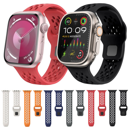 Oval Holes Fluororubber Watch Band