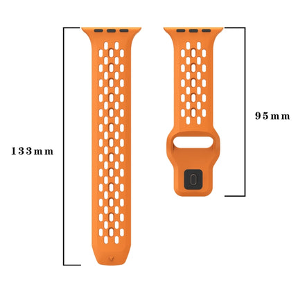 Oval Holes Fluororubber Watch Band