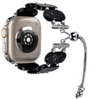 For Apple Watch Ultra 2 49mm / Black Flower
