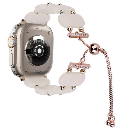 Resin Retractable Chain Watch Band, For Apple Watch Ultra 2 49mm, For Apple Watch Series 9 45mm - DealBuddy