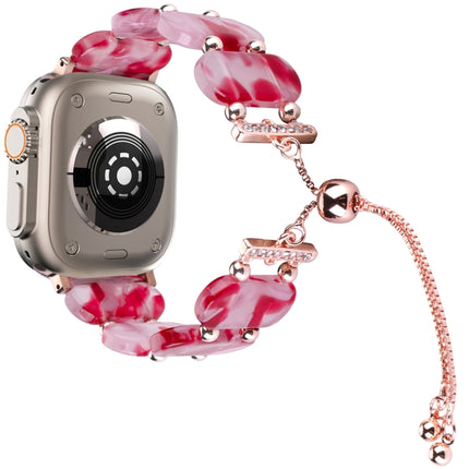 Resin Retractable Chain Watch Band, For Apple Watch Ultra 2 49mm, For Apple Watch Series 9 45mm - DealBuddy