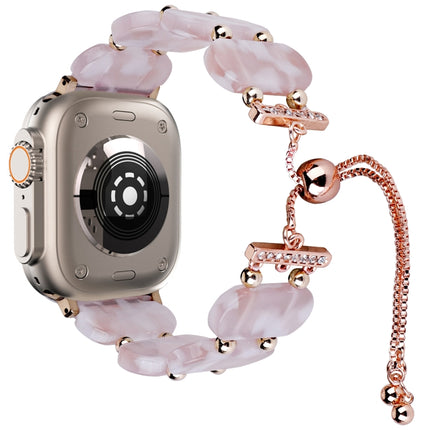 Resin Retractable Chain Watch Band, For Apple Watch Series 9 41mm, For Apple Watch Ultra 49mm - DealBuddy