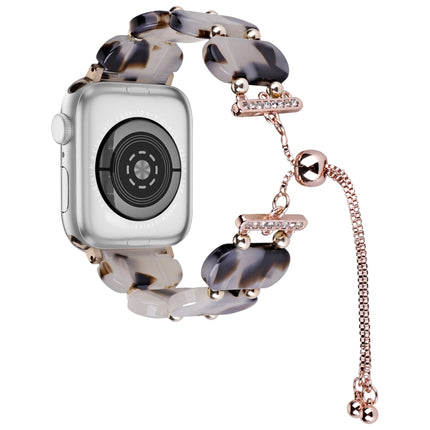 Resin Retractable Chain Watch Band, For Apple Watch Series 7 41mm, For Apple Watch Series 7 45mm - DealBuddy