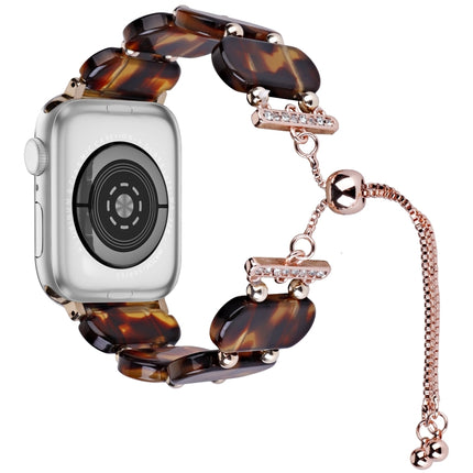 Resin Retractable Chain Watch Band, For Apple Watch Series 7 41mm, For Apple Watch Series 7 45mm - DealBuddy