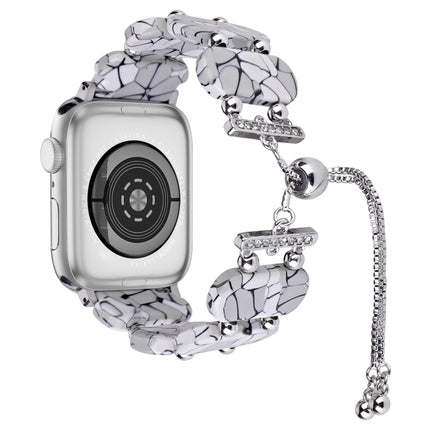Resin Retractable Chain Watch Band, For Apple Watch Series 6 40mm, For Apple Watch Series 6 44mm - DealBuddy