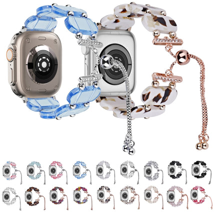 Resin Retractable Chain Watch Band, For Apple Watch Series 6 40mm, For Apple Watch Series 6 44mm - DealBuddy