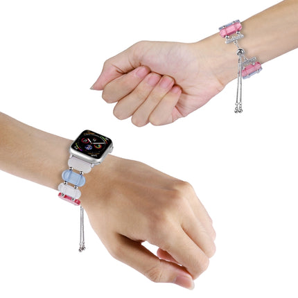 Resin Retractable Chain Watch Band, For Apple Watch Series 4 44mm, For Apple Watch Series 4 40mm - DealBuddy