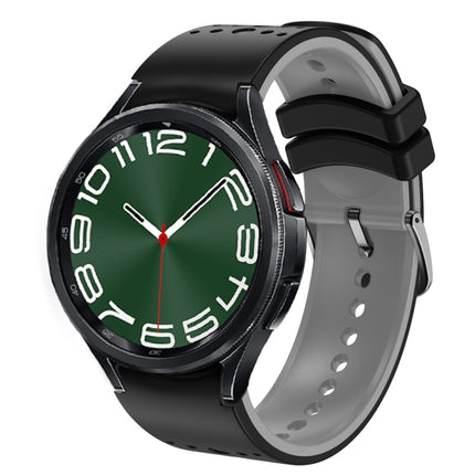 Two Color Silicone Watch Band, For Samsung Galaxy Watch 6 - DealBuddy