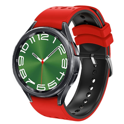 Two Color Silicone Watch Band, For Samsung Galaxy Watch 6 - DealBuddy