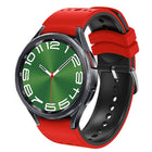 Two Color Silicone Watch Band, For Samsung Galaxy Watch 6 - DealBuddy
