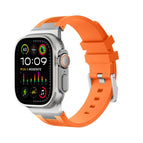 For Apple Watch Ultra 2 49mm / Sliver Orange