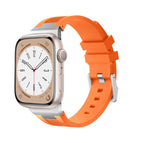 For Apple Watch Series 9 45mm / Sliver Orange