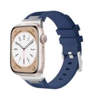 For Apple Watch SE 44mm / Silver Midnight Blue