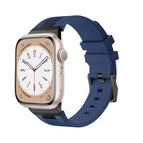 For Apple Watch Series 2 42mm / Black Midnight Blue