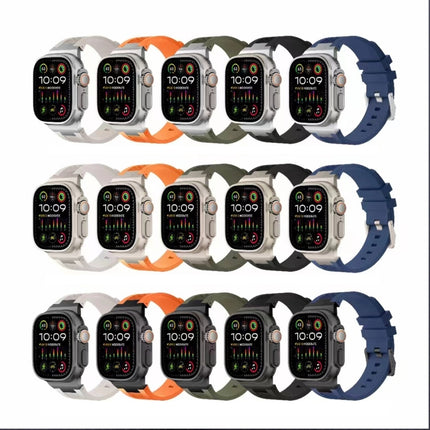 Loners Liquid Silicone Watch Band, For Apple Watch SE 2023 44mm, For Apple Watch Ultra 2 49mm, For Apple Watch Series 9 45mm - DealBuddy