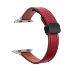 For Apple Watch Series 9 45mm / Plain Wine Red