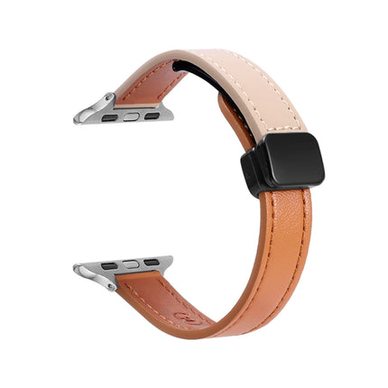 Slim Magnetic Buckle Genuine Leather Watch Band