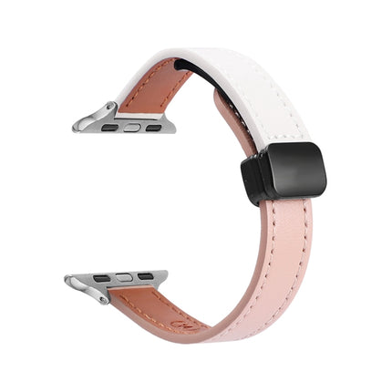 Slim Magnetic Buckle Genuine Leather Watch Band