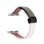 For Apple Watch 38mm / Plain Beige Green