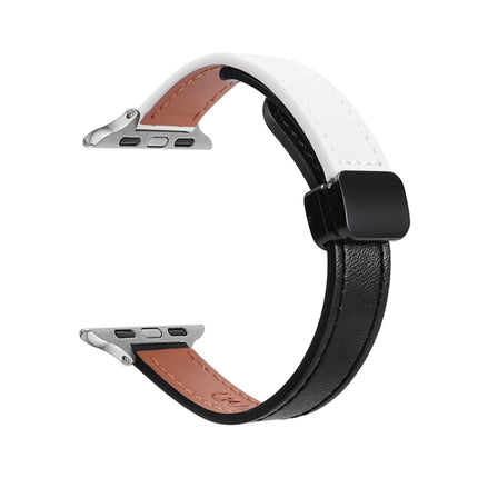 Slim Magnetic Buckle Genuine Leather Watch Band