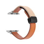 For Apple Watch 38mm / Litchi Orange Apricot