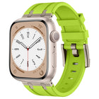 Stone Grain Liquid Silicone Watch Band, For Apple Watch SE 2023 44mm, For Apple Watch Ultra 2 49mm, For Apple Watch Series 9 45mm, For Apple Watch Ultra 49mm - DealBuddy