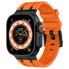 For Apple Watch Ultra 49mm / Black Orange
