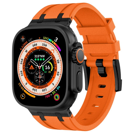 Stone Grain Liquid Silicone Watch Band, For Apple Watch SE 2023 44mm, For Apple Watch Ultra 2 49mm, For Apple Watch Series 9 45mm, For Apple Watch Ultra 49mm - DealBuddy