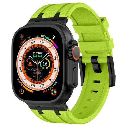 Stone Grain Liquid Silicone Watch Band, For Apple Watch SE 2023 44mm, For Apple Watch Ultra 2 49mm, For Apple Watch Series 9 45mm, For Apple Watch Ultra 49mm - DealBuddy