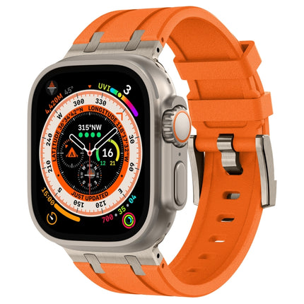 Stone Grain Liquid Silicone Watch Band, For Apple Watch SE 2023 44mm, For Apple Watch Ultra 2 49mm, For Apple Watch Series 9 45mm, For Apple Watch Ultra 49mm - DealBuddy