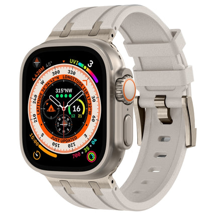 Stone Grain Liquid Silicone Watch Band, For Apple Watch SE 2023 44mm, For Apple Watch Ultra 2 49mm, For Apple Watch Series 9 45mm, For Apple Watch Ultra 49mm - DealBuddy