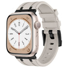 Stone Grain Liquid Silicone Watch Band, For Apple Watch Series 2 42mm, For Apple Watch 42mm - DealBuddy