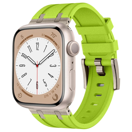 Stone Grain Liquid Silicone Watch Band, For Apple Watch Series 2 42mm, For Apple Watch 42mm - DealBuddy