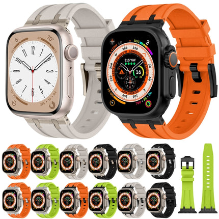 Stone Grain Liquid Silicone Watch Band, For Apple Watch SE 2023 44mm, For Apple Watch Ultra 2 49mm, For Apple Watch Series 9 45mm, For Apple Watch Ultra 49mm - DealBuddy