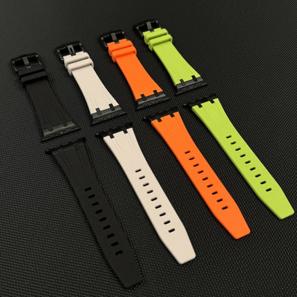 Stone Grain Liquid Silicone Watch Band, For Apple Watch SE 2023 44mm, For Apple Watch Ultra 2 49mm, For Apple Watch Series 9 45mm, For Apple Watch Ultra 49mm - DealBuddy