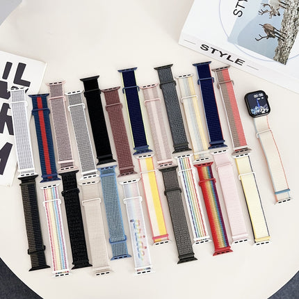 Dual Hook and Loop Nylon Watch Band, For Apple Watch 38mm - DealBuddy