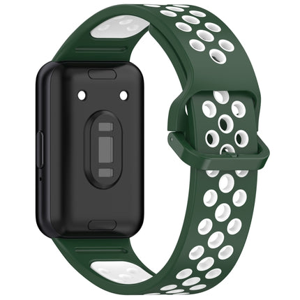 Two Color Breathable Silicone Watch Band, For Samsung Galaxy Fit 3 - DealBuddy