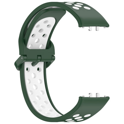 Two Color Breathable Silicone Watch Band