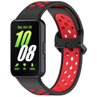 Two Color Breathable Silicone Watch Band, For Samsung Galaxy Fit 3 - DealBuddy