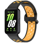 Two Color Breathable Silicone Watch Band, For Samsung Galaxy Fit 3 - DealBuddy