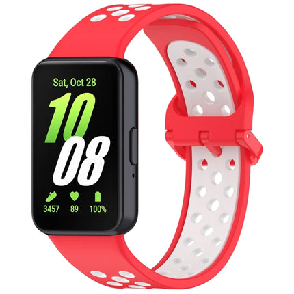 Two Color Breathable Silicone Watch Band, For Samsung Galaxy Fit 3 - DealBuddy