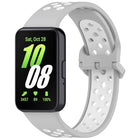 Two Color Breathable Silicone Watch Band, For Samsung Galaxy Fit 3 - DealBuddy