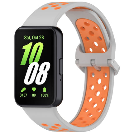 Two Color Breathable Silicone Watch Band, For Samsung Galaxy Fit 3 - DealBuddy