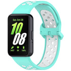 Two Color Breathable Silicone Watch Band, For Samsung Galaxy Fit 3 - DealBuddy